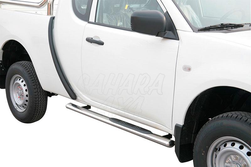 Side steps inox for Mitsubishi L-200 Triton 10-15