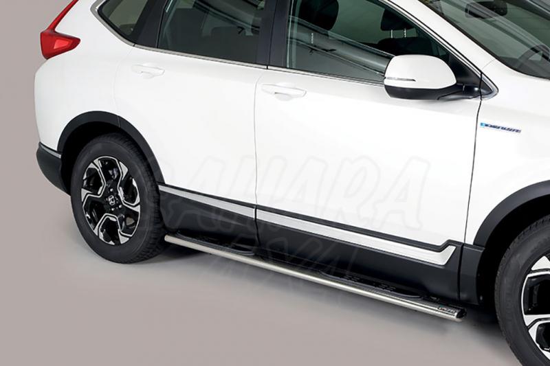 Side step inox oval shaped for Honda CR-V 2019-