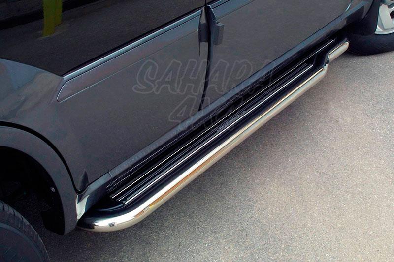 Estribos en plataforma con tubo inox 50mm para Hyundai Terracan 2001-2007