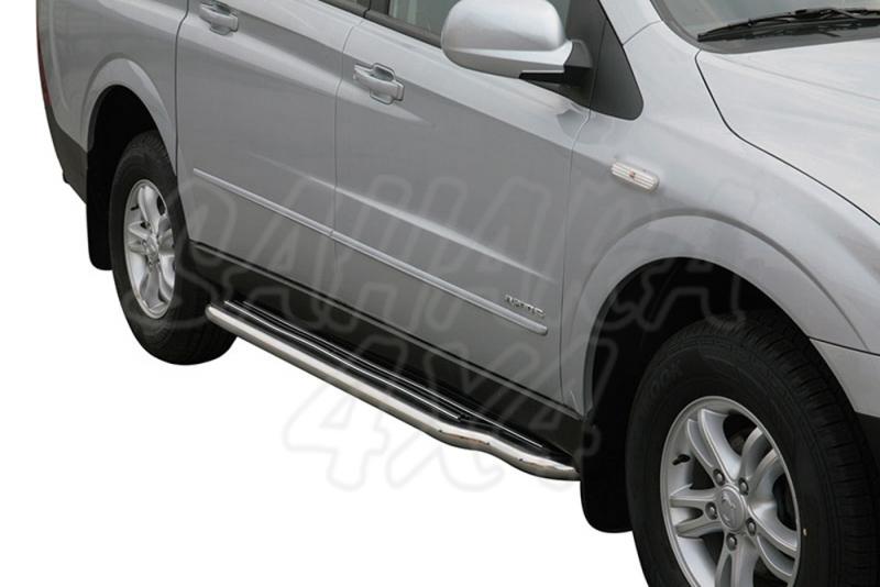 Side steps inox 50mm for Ssangyong Actyon Sports 2006 - 2011