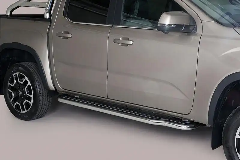 Running boards with stainless steel tube 50mm (double cab) for Ford Ranger 2023-
