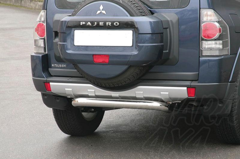 Protector de parachoques trasero en tubo inox 76mm para Mitsubishi Montero V80 2007-