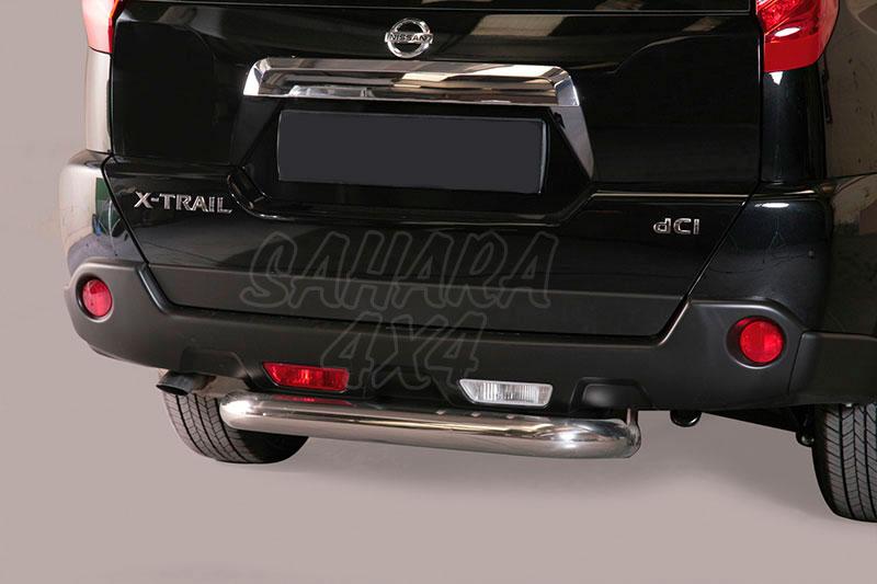 Protector de parachoques trasero en tubo inox 76mm para Nissan X-Trail 2010-2014