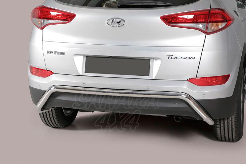 Protector de paragolpes trasero en tubo inox 50mm para Hyundai Tucson 2015-