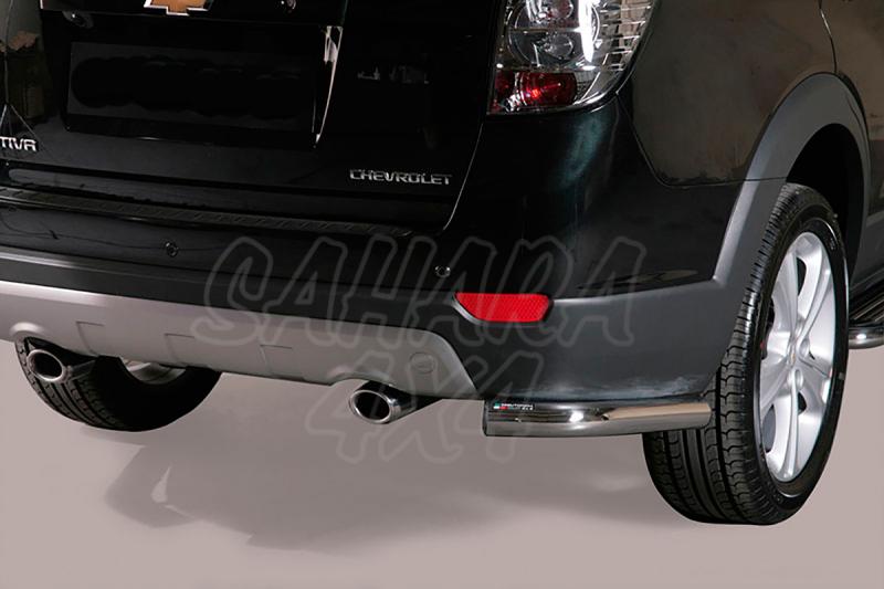 Protector lower rear corners stainless tube 63mm for Chevrolet Captiva 2011- - 