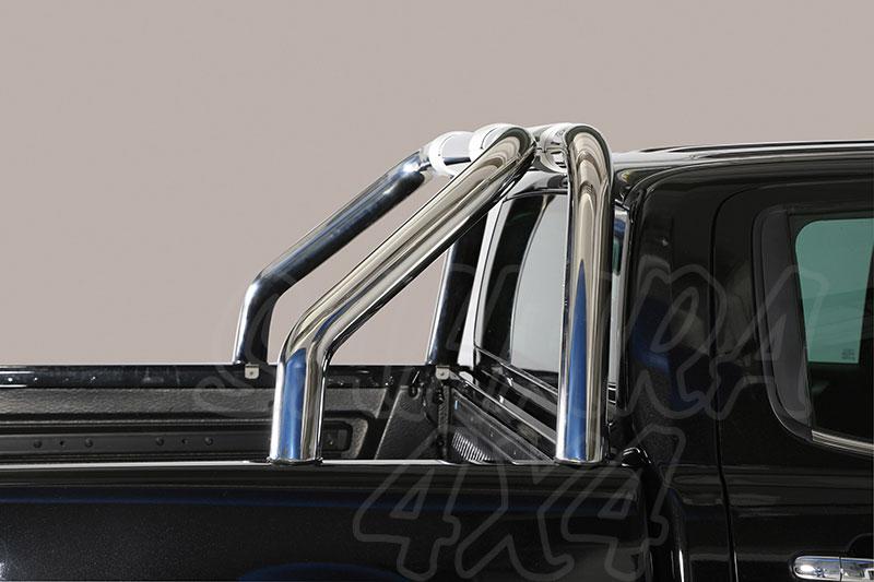 Rollbar steel inox 76mm. Mod. RLD for Toyota Hilux Revo 2016-