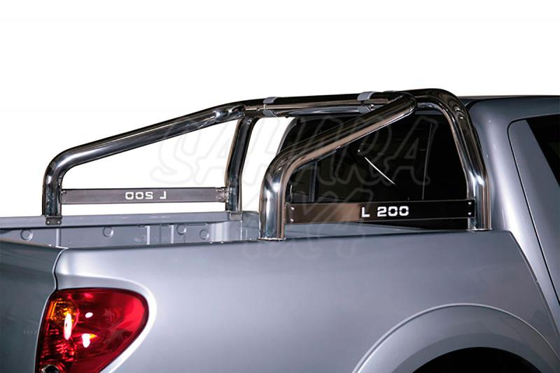 Roll Bar 76mm stainless steel, with lateral cross for  Mitsubishi L-200 Triton 2010-2015