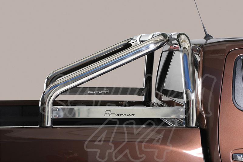 Rollbar steel inox 76mm for Toyota Hilux Revo 2016-