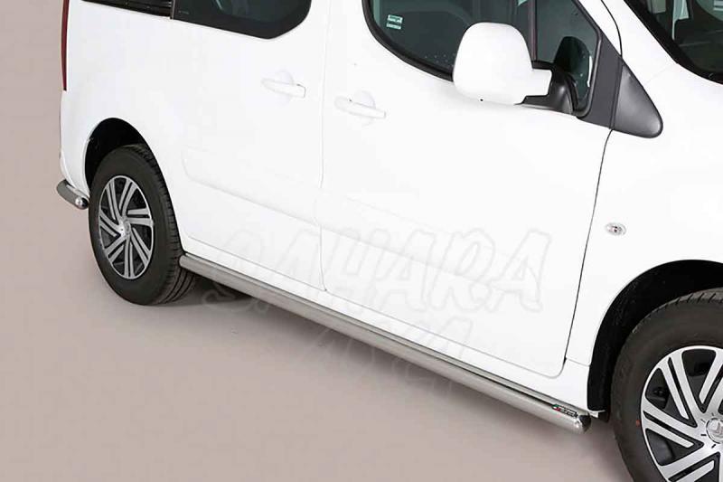 Estribos en tubo inox 63mm para Citroen Berlingo 2015-