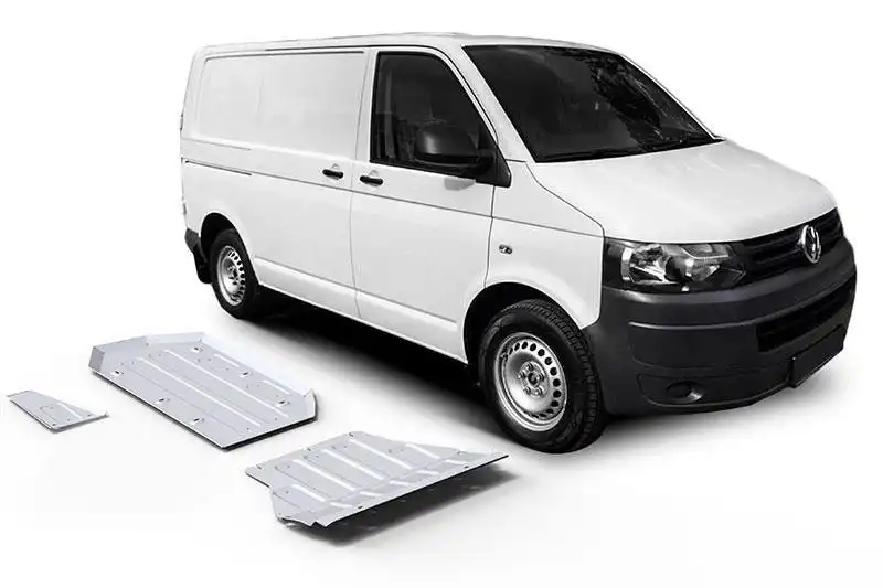 Kit de protecciones de bajos RIVAL aluminio 6mm VW T5/T6 4motion (3 piezas)