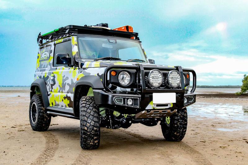 Front bumper with winch mount AFN for Suzuki Jimny [2018 - ]