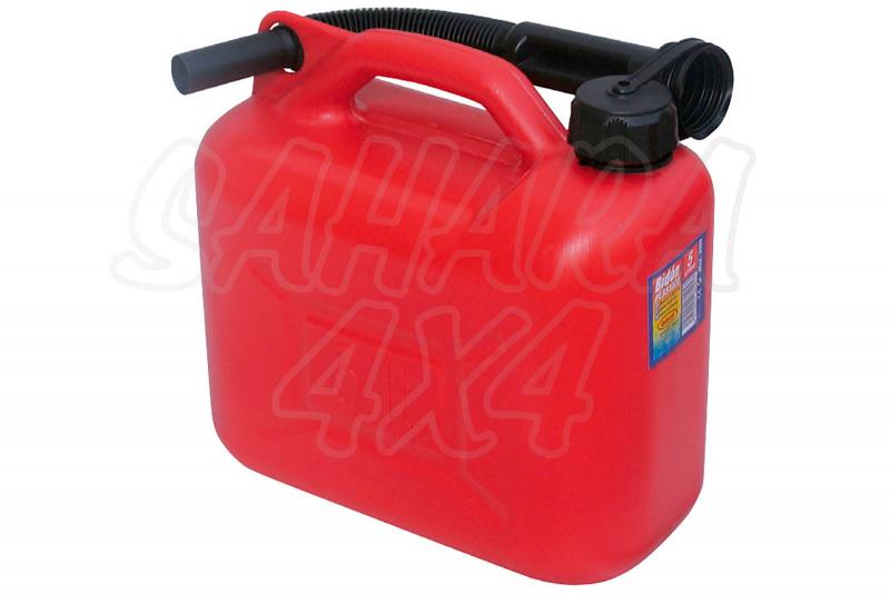 Plastic gasoline can 