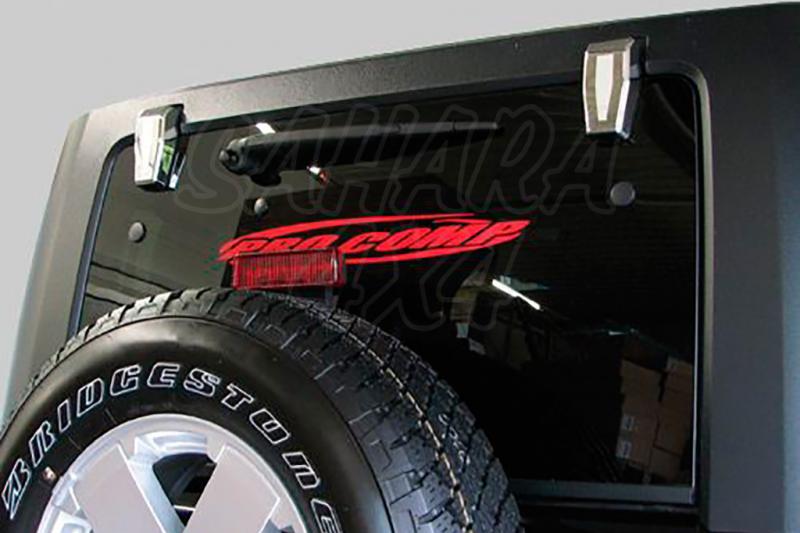 Tailgate Hinges Cover upper chrome 2 pieces for Jeep Wrangler JK