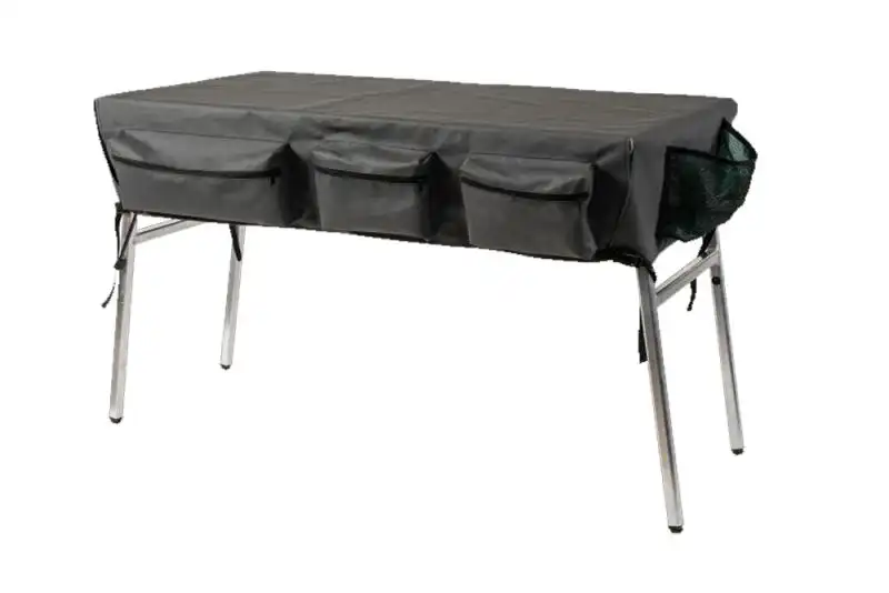 Bushtech canvas tablecloth with side pockets