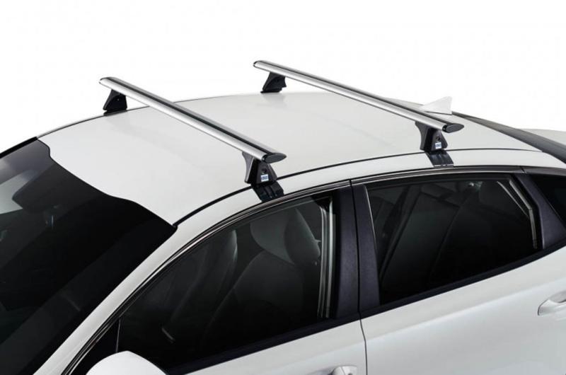 Kit de barras aluminio CRUZ Airo T Hyundai Santa Fe 5p (III/DM - techo normal) (2013-->2018) - Tipo de fijacin: B Borde de techo