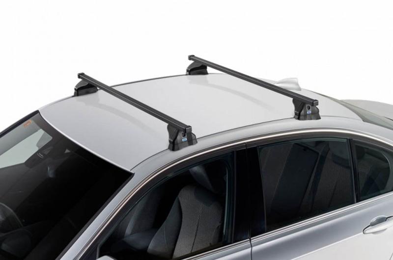 Kit de barras acero CRUZ Oplus S-FIX Dacia Duster 5p (I.2 - railing) (2014-->2018) - Tipo de fijacin: I Railing integrado