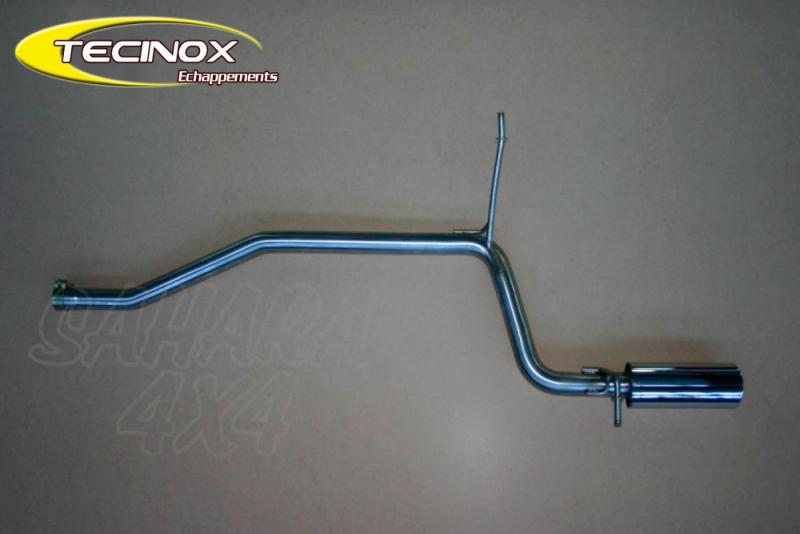 Tecinox Rear Exhaust Inox , for Dacia Duster Phase 1 2010-2013 - Made of stainless steel 