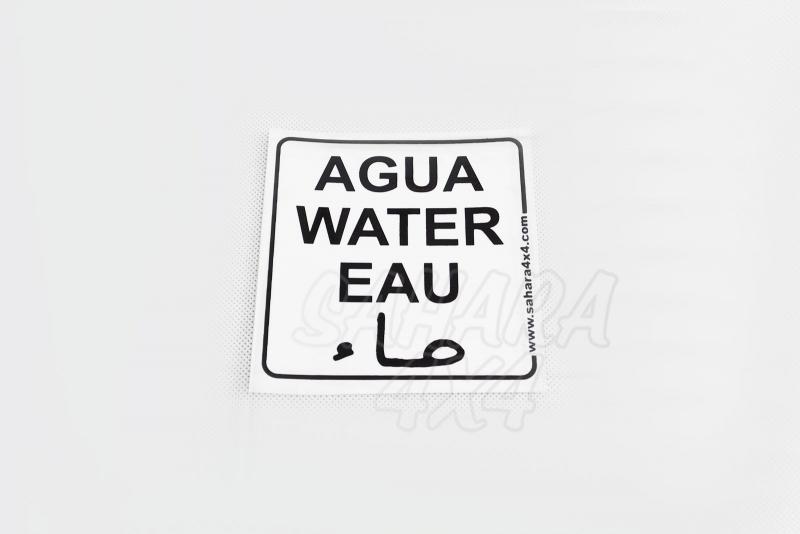 Pegatina de Agua Sahara 4x4