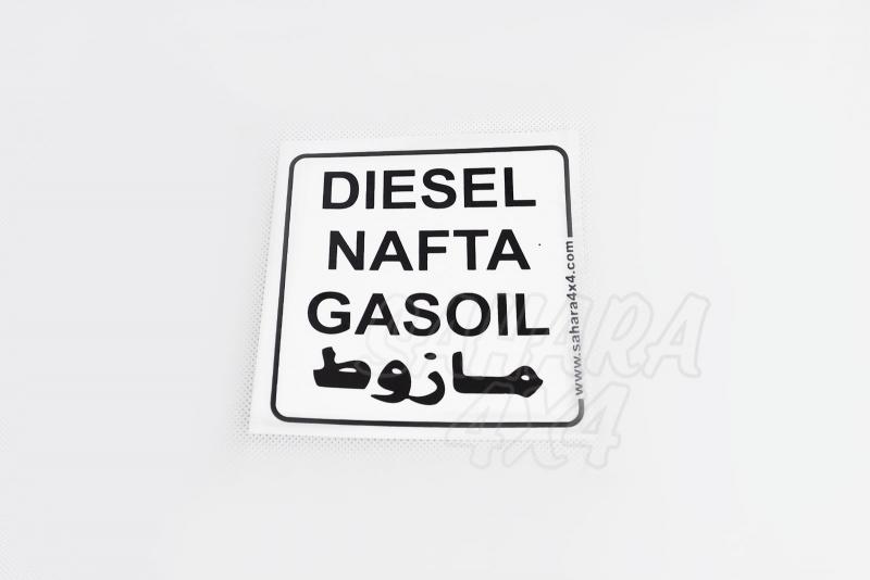 Pegatina de Diesel Sahara 4x4