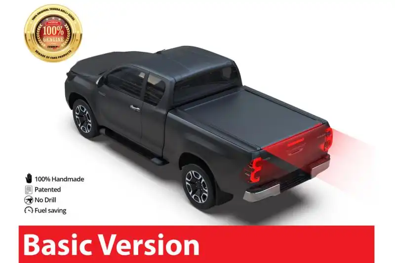 Persiana Tessera Roll+ persiana enrollable en Negro Mate Toyota Hilux Revo 2016+