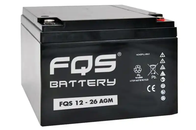 FQS FQS12-26AGM INDUSTRIAL AGM 12V 26AH BATTERY