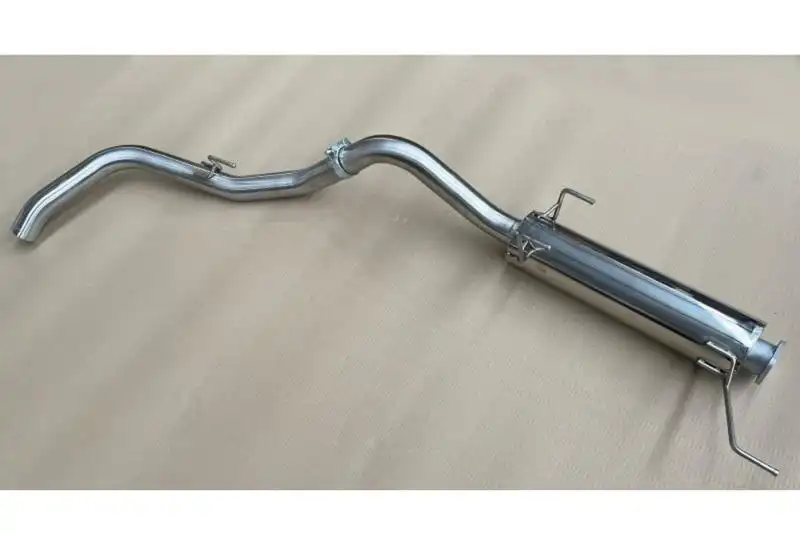 Intermediate with muffler + rear pipe (after primary pipe), Isuzu D-Max 2.5L. TD 163hp, 2012-2016 - Optimized gas flow, reasonable sound level, sporty sound, increased ground clearance