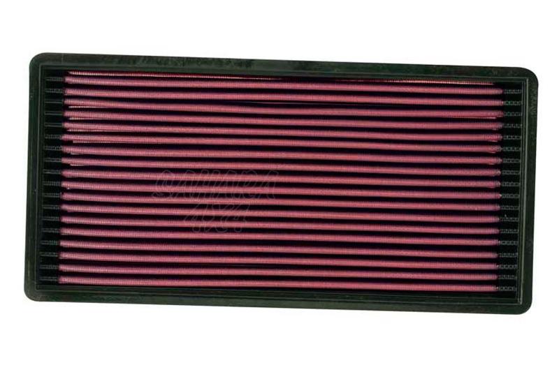 Filtro K&N Air Filter para reemplazo Jeep Cherokee 2.5 Gasolina; 4.0 Gasolina 88-95