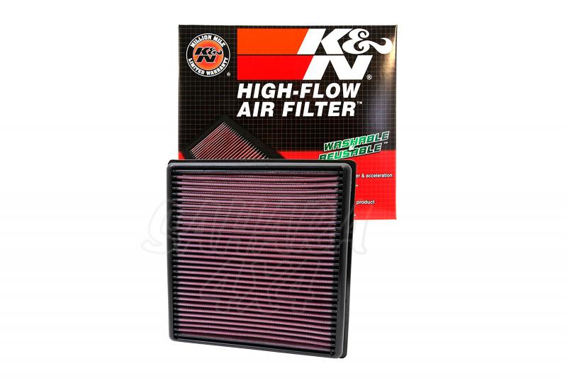 Replacement air filter K&N for Fiat Freemont and Dodge Journey - K&N 33-2470: Height 2.9 cm x Long 23.3 cm x Wide 22.9 cm. 