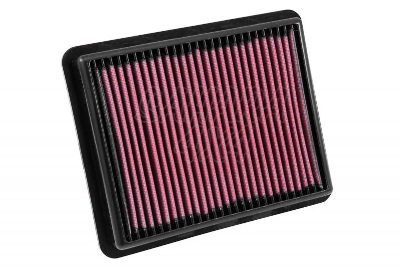 Filtro K&N Air Filter para reemplazo para Mazda CX-5 2012-2015 - K&N 33-3024: Alto 3.5 cm x Largo 25.1 cm x Ancho 20.2 cm. 