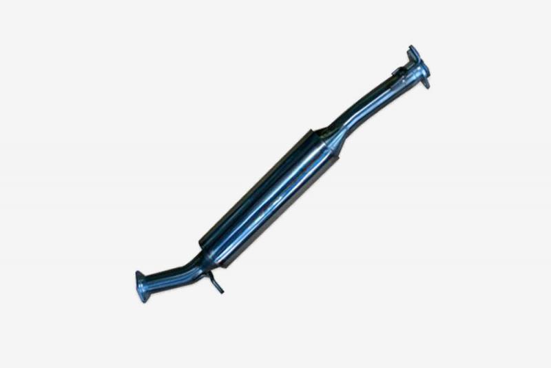 Tecinox Sport intermediate silencer for Land Rover defender 110 TD4 and TD5 from 1999 and later.  - Made of stainless steel 