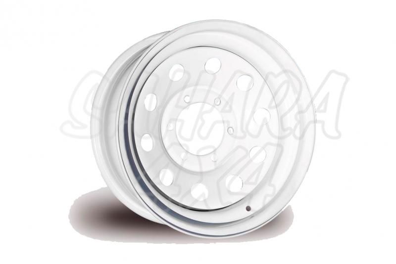 Wheel White Steel 10x15 ET-44 6x139.7 111.5 PCD