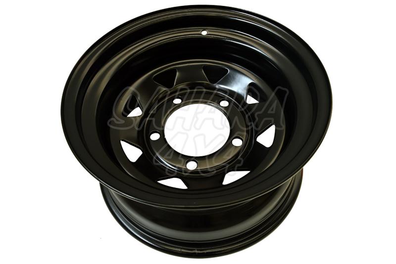 Wheel Black Steel 8x16 ET8 for Land Rover Discovery II Td5 - Size available 5x120 8x16 ET8 