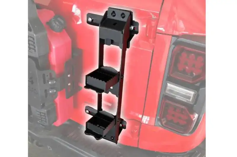 Foldable tailgate hinge foot climb steps OFD