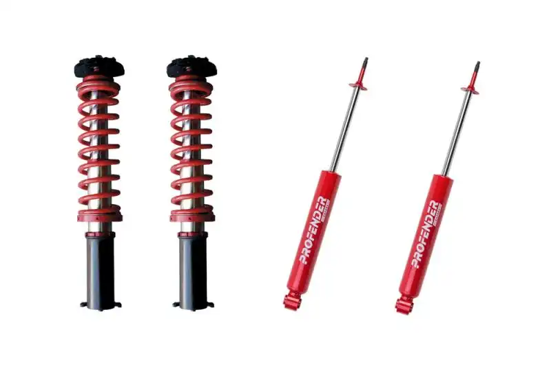 Kit 4 Amortiguadores Trail coilover del + Afrika Tours tras para Suzuki Grand Vitara 2005-2015 - Muelle delantero incluido,