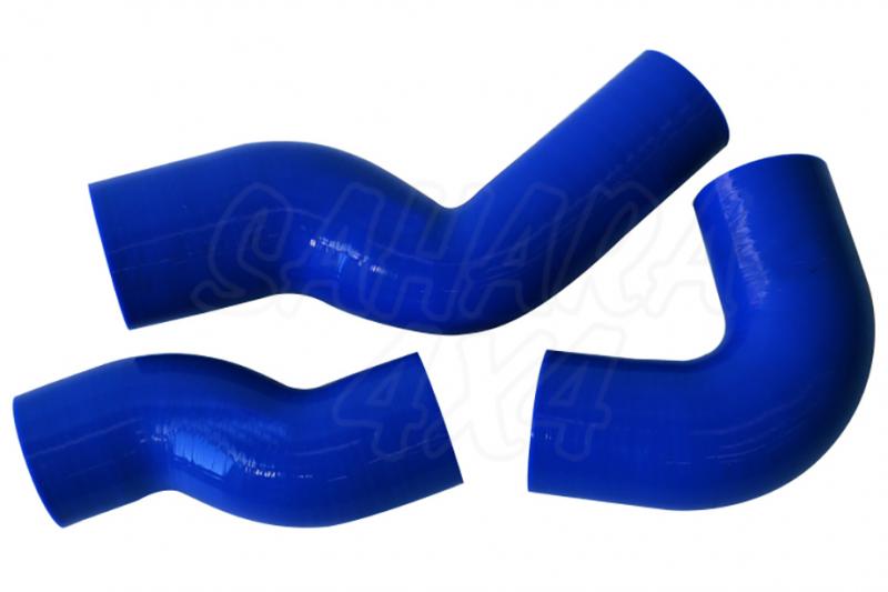 Kit of intercooler silicon hoses for Land Rover Defender Td5 - Blue Color 