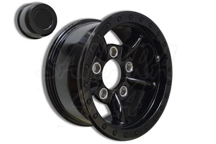 16x8 ET-15 alloy wheel look beadlook (colour black)