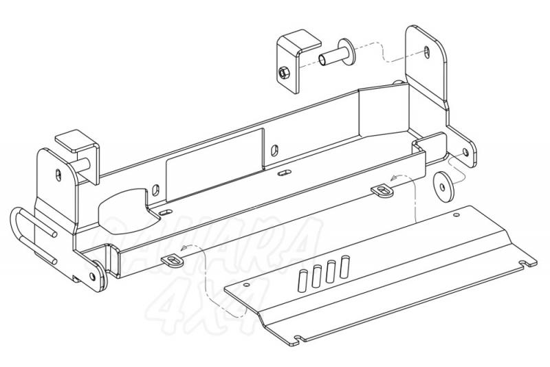 Soporte de cabrestante Mitsubishi L200 (2015 - 2018)