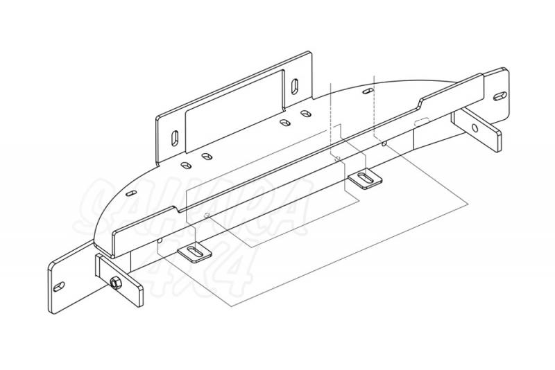 Soporte de cabrestante Ford Ranger (2016 - 2019)