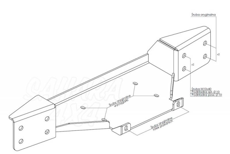 Soporte de cabrestante Ford Ranger Raptor (2019 -)