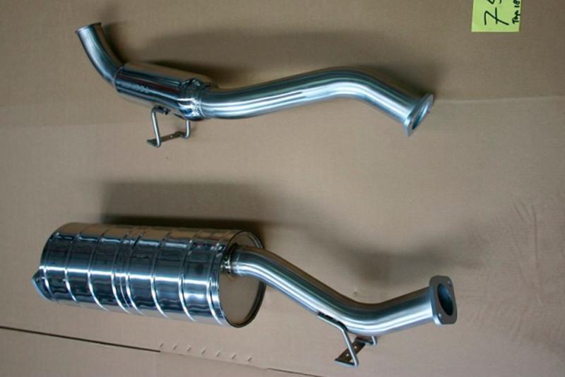 Center silencer and rear pipe HZJ75 / 78/79 from 1991 