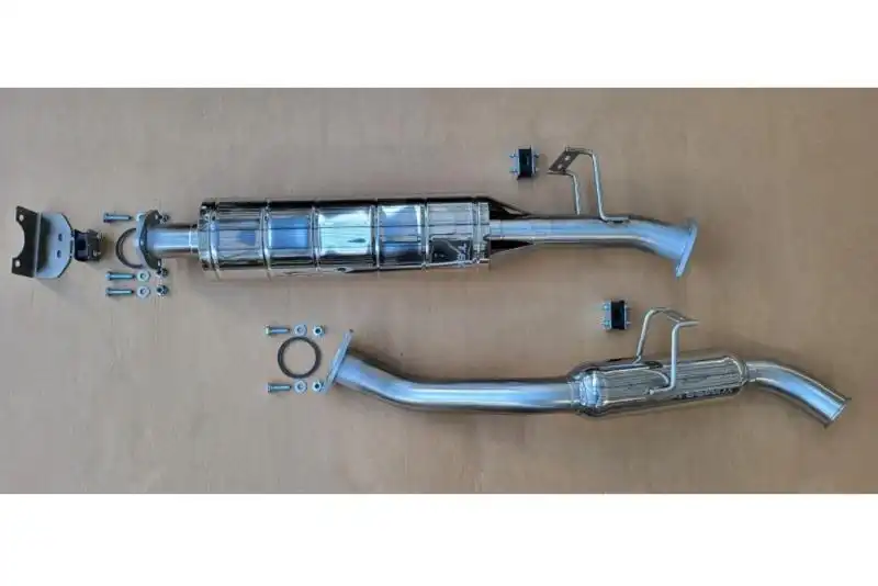 Toyota Land Cruiser GRJ76/78, 2010- Sport center muffler and rear tube with resonator - Increased performance, lower fuel consumption, longer service life