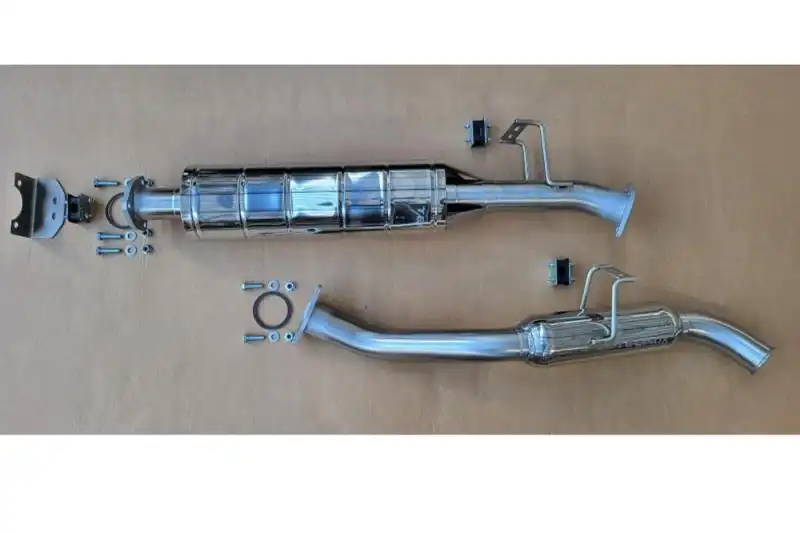 Toyota Land Cruiser GRJ79 sport center muffler and rear pipe with resonator, 2010- - Increased performance, lower fuel consumption, longer service life